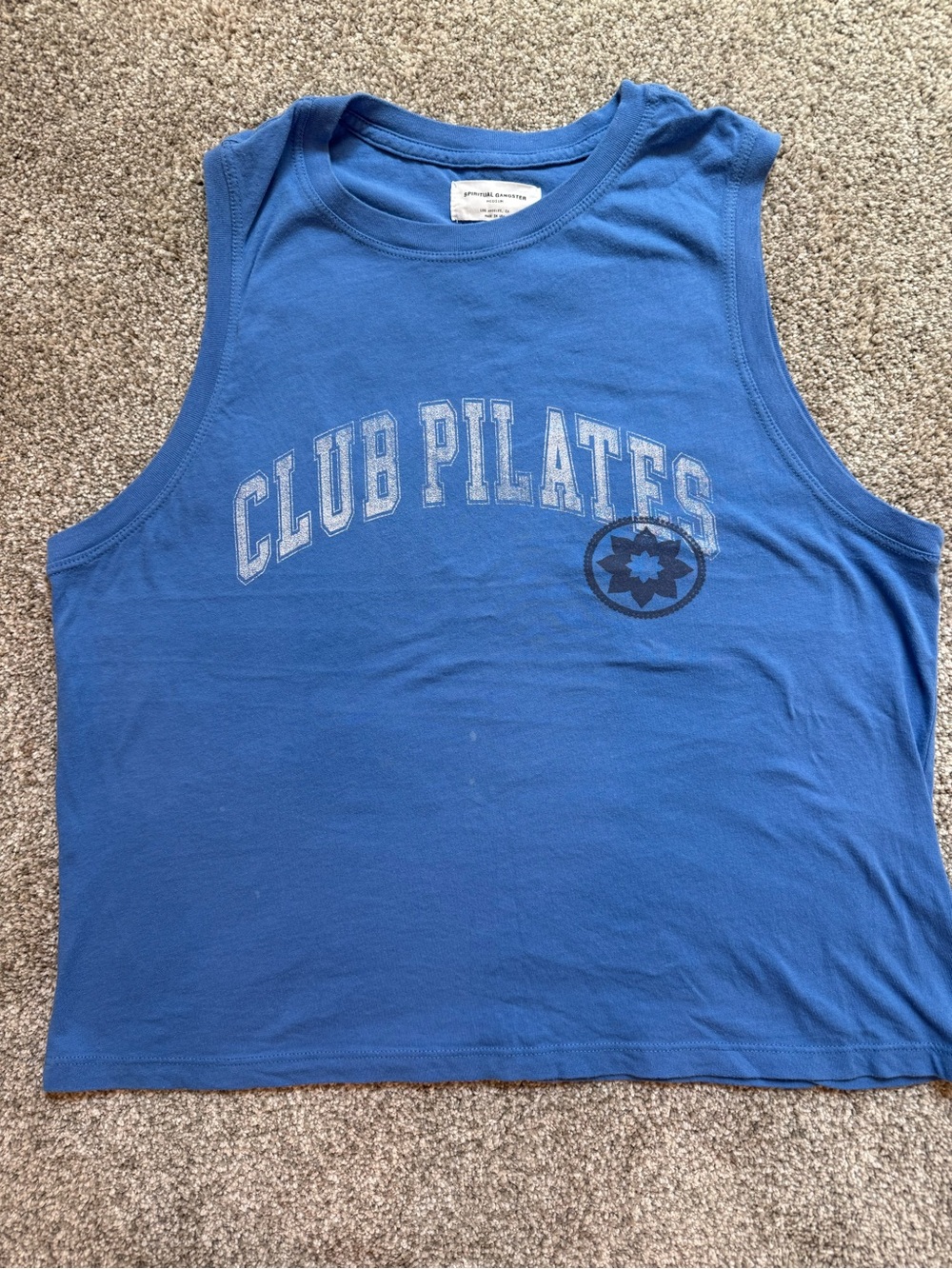 Spiritual Gangster Blue Sleeveless Tank Top